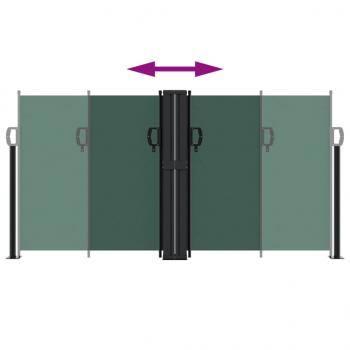 Seitenmarkise Ausziehbar Dunkelgrün 120x600 cm