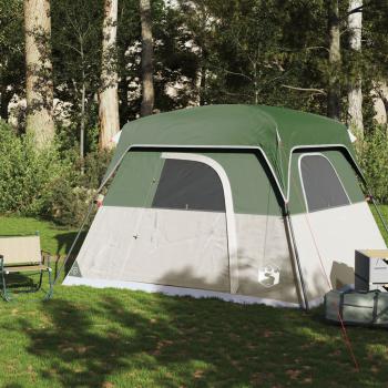 Campingzelt 4 Personen Grün Wasserdicht