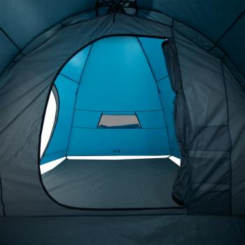 Campingzelt 8 Personen Blau Wasserdicht