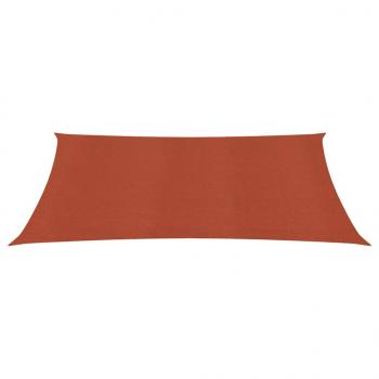 Sonnensegel 160 g/m² Terracotta-Rot 2,5x3,5 m HDPE