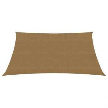 Sonnensegel 160 g/m² Taupe 3,5x5 m HDPE