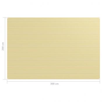 Zeltteppich 200x300 cm Beige