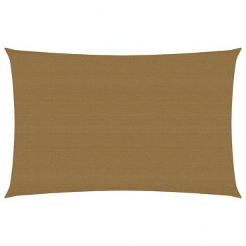 ARDEBO.de - Sonnensegel 160 g/m² Taupe 2,5x4,5 m HDPE