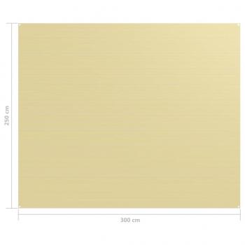 Zeltteppich 250x300 cm Beige