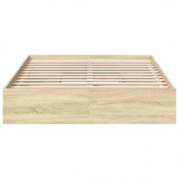 Bettgestell mit Schubladen Sonoma-Eiche 120x190cm Holzwerkstoff