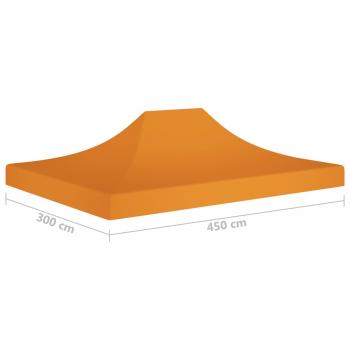 Partyzelt-Dach 4,5x3 m Orange 270 g/m²