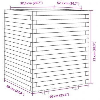 Pflanzkübel 60x60x72 cm Massivholz Douglasie