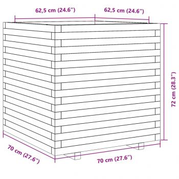 Pflanzkübel 70x70x72 cm Massivholz Douglasie