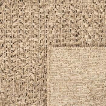 Teppich ZIZUR 200x200 cm Jute-Optik Indoor und Outdoor