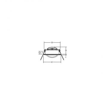 Brumberg BB03 LED-Einbaustrahlerset, Phasenabschnitt dimmbar, 6 W, 230 V, 630 lm, 3.000 K, strukturschwarz (39363183)