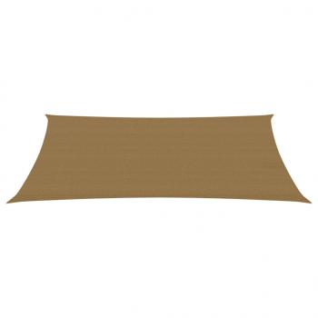 Sonnensegel 160 g/m² Taupe 2x4 m HDPE