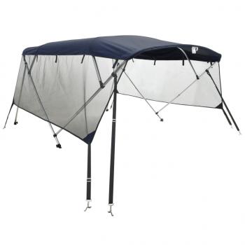 3-Bow Bimini-Top mit Mesh-Seitenteilen 183x(154-167)x137 cm