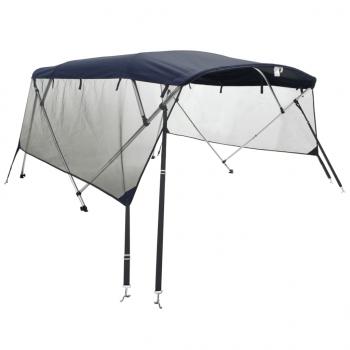 4-Bow Bimini-Top mit Mesh-Seitenteilen 243x(230-244)x137 cm