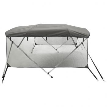 4-Bow Bimini-Top mit Mesh-Seitenteilen 243x(230-244)x137 cm