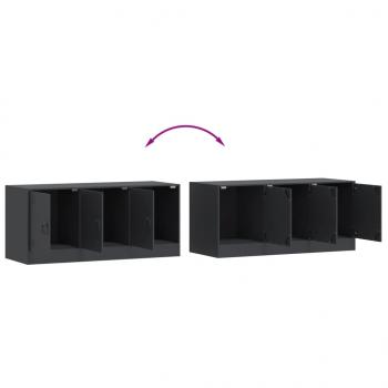 TV-Schrank Anthrazit 99x39x44 cm Stahl 