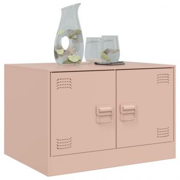 Couchtisch Rosa 67x50x44 cm Stahl