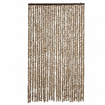 Fliegenvorhang Beige und Braun 118x220 cm Chenille