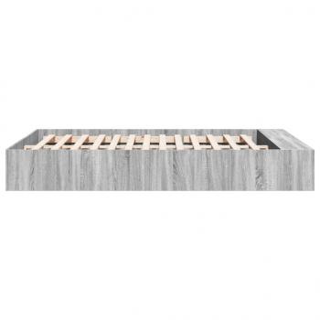 Bettgestell Grau Sonoma 160x200 cm Holzwerkstoff