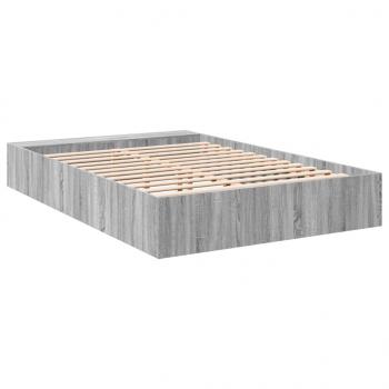 Bettgestell Grau Sonoma 160x200 cm Holzwerkstoff