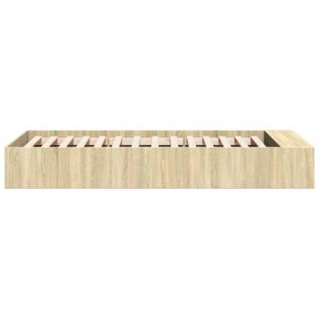 Bettgestell Sonoma-Eiche 75x190 cm Holzwerkstoff