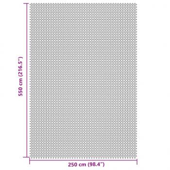 Campingteppich Hellgrau 5,5x2,5 m