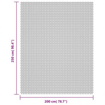 Campingteppich Creme 2,5x2 m