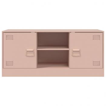 TV-Schrank Rosa 99x39x44 cm Stahl