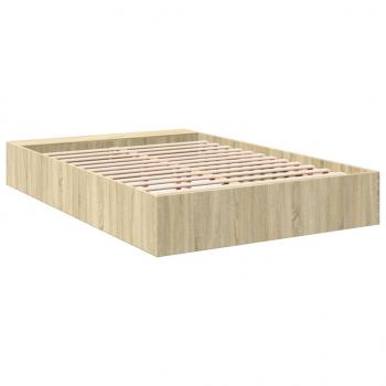 Bettgestell Sonoma-Eiche 150x200 cm Holzwerkstoff