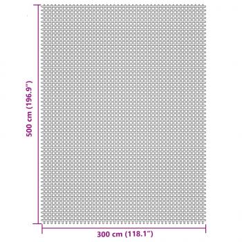 Campingteppich Creme 5x3 m