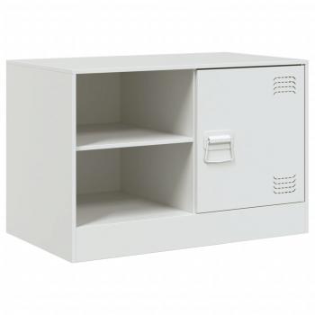 TV-Schrank Weiß 67x39x44 cm Stahl