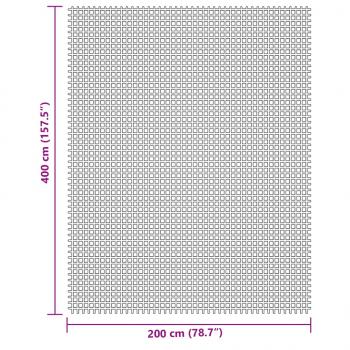 Campingteppich Creme 4x2 m