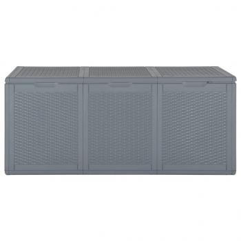 ARDEBO.de - Gartenbox Grau PP Rattan 270 L