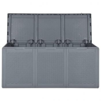 Gartenbox Grau PP Rattan 270 L