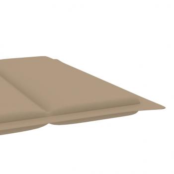 Sonnenliegen-Auflage Beige 186x58x3 cm Oxford-Gewebe