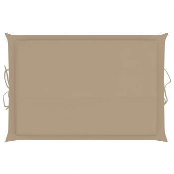 Sonnenliegen-Auflage Beige 186x58x3 cm Oxford-Gewebe