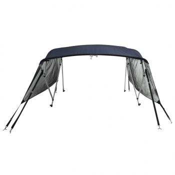 3-Bow Bimini-Top mit Mesh-Seitenteilen 183x(185-198)x137 cm