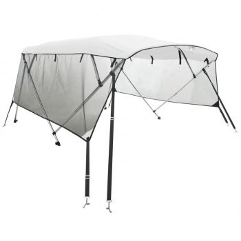 4-Bow Bimini-Top mit Mesh-Seitenteilen 243x(230-244)x137 cm