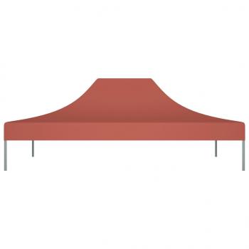 Partyzelt-Dach 4,5x3 m Terrakotta-Rot 270 g/m²