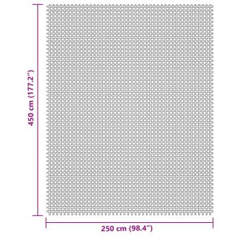 Campingteppich Creme 4,5x2,5 m