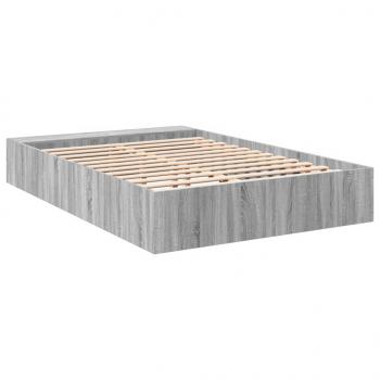 Bettgestell Grau Sonoma 120x200 cm Holzwerkstoff