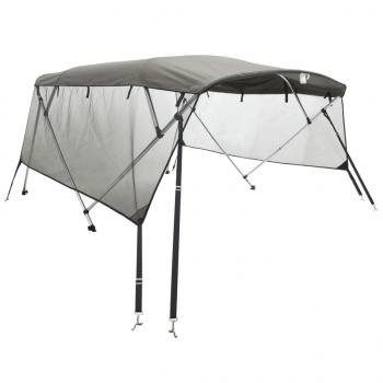 4-Bow Bimini-Top mit Mesh-Seitenteilen 243x(170-182)x137 cm