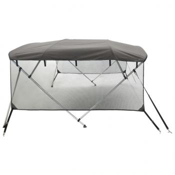 4-Bow Bimini-Top mit Mesh-Seitenteilen 243x(170-182)x137 cm