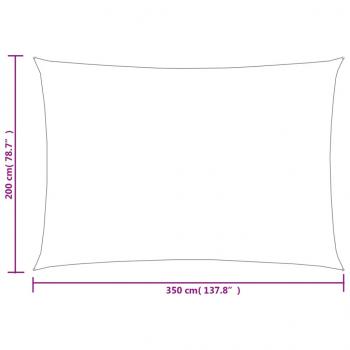 Sonnensegel 160 g/m² Rechteckig Hellgrün 2x3,5 m HDPE