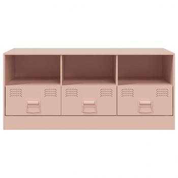 TV-Schrank Rosa 99x39x44 cm Stahl