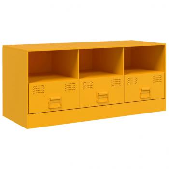 TV-Schrank Senfgelb 99x39x44 cm Stahl