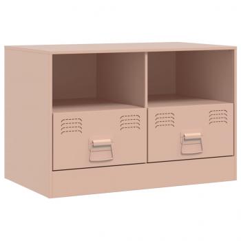 TV-Schrank Rosa 67x39x44 cm Stahl