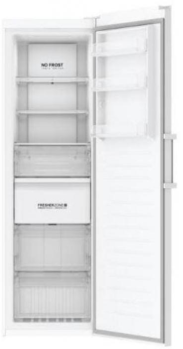 Haier H3F330WDH1 Stand Gefrierschrank, 59,5 cm breit, 330 L, Total No Frost, LED Beleuchtung, Logic-Soft-Touch-Tasten, weiß