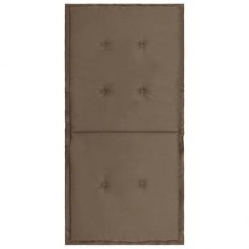 Gartenstuhlauflagen für Niedriglehner 4 Stk. Taupe 100x50x3 cm