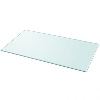 Tischplatte aus gehärtetem Glas rechteckig 1200x650 mm