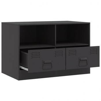 TV-Schrank Schwarz 67x39x44 cm Stahl